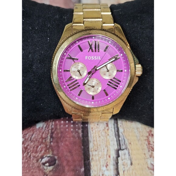 FOSSIL Cecile Multi-Function Pink Dial Rose Gold-tone Ladies Watch AM4549 - Picture 1 of 6